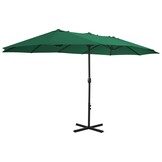 VidaXL Parasol Aluminium Paal 460x270cm Groen - 65% Korting!