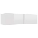 vidaXL TV-meubel 120cm Hoogglans Wit - 68% Korting!