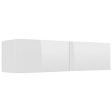 vidaXL TV-meubel 120cm Hoogglans Wit - 68% Korting!