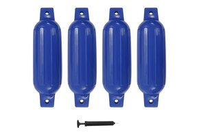 vidaXL Bootstootkussens 4 st 41x11,5 cm PVC Blauw - Nu 76% Korting!