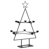 vidaXL Kerstboom Decoratie Metaal Zwart (75 cm) - 65% Korting!