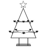 vidaXL Kerstboom Decoratie Metaal Zwart (75 cm) - 65% Korting!