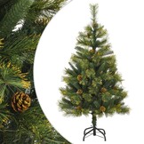 vidaXL Kunstkerstboom 120cm met Denappels - 65% Korting