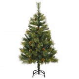 vidaXL Kunstkerstboom 120cm met Denappels - 65% Korting