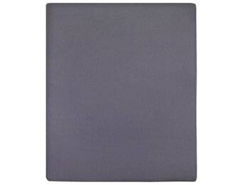 vidaXL Hoeslakens 2 stuks Jersey 140x200 cm Katoen Antraciet - 59% Korting!