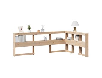 vidaXL Boekenkast Hoofdeinde L-vormig 120cm Massief Grenen - 65% Korting