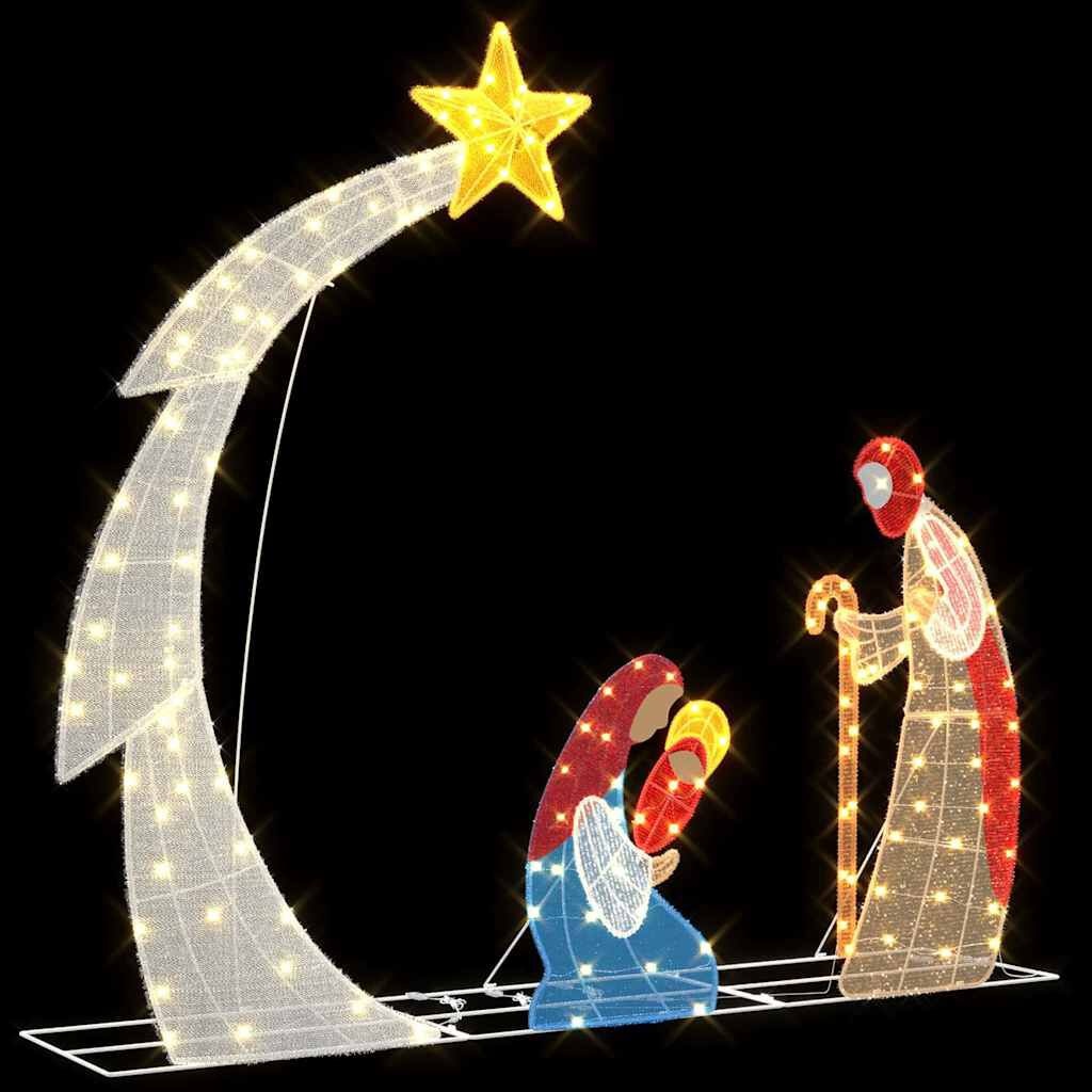 vidaXL Kerststal Scene Warmwit (76% korting) - 149x32x127.5 cm