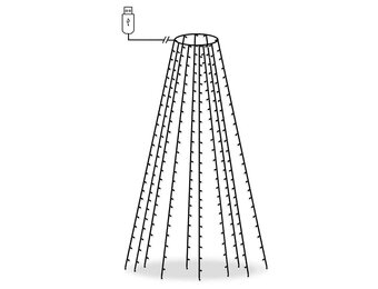 vidaXL Kerstboomverlichting 250 LED's (250cm) - 30% Korting