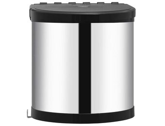 VidaXL Keukenvuilnisbak Inbouw 8L RVS | 70% Korting