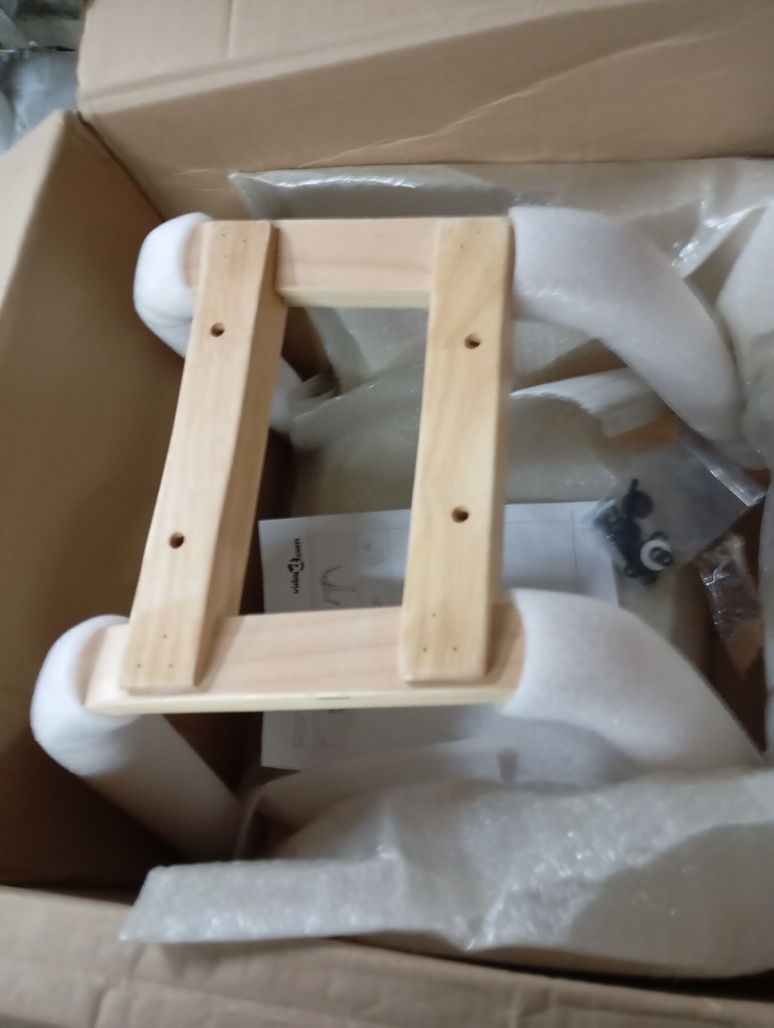 vidaXL Eetkamerstoel Crèmekleurig Kunstleer & Gebogen Hout - 71% Korting