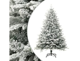 vidaXL Kerstboom 210cm met Sneeuwvlokken - 65% Korting