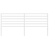 vidaXL Hoofdbord Metaal Wit 180 cm - 76% Korting!