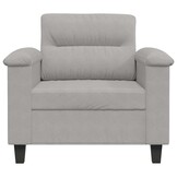 vidaXL Driezitsbank 180cm Microvezel Donkergrijs | 41% Korting!