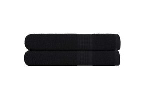 vidaXL Handdoeken Zwart (2 stuks) - 57% Korting!