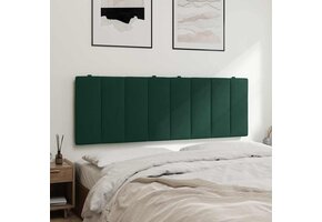 vidaXL Hanko Hoofdbordkussen 140cm Fluweel Donkergroen - 62% Korting