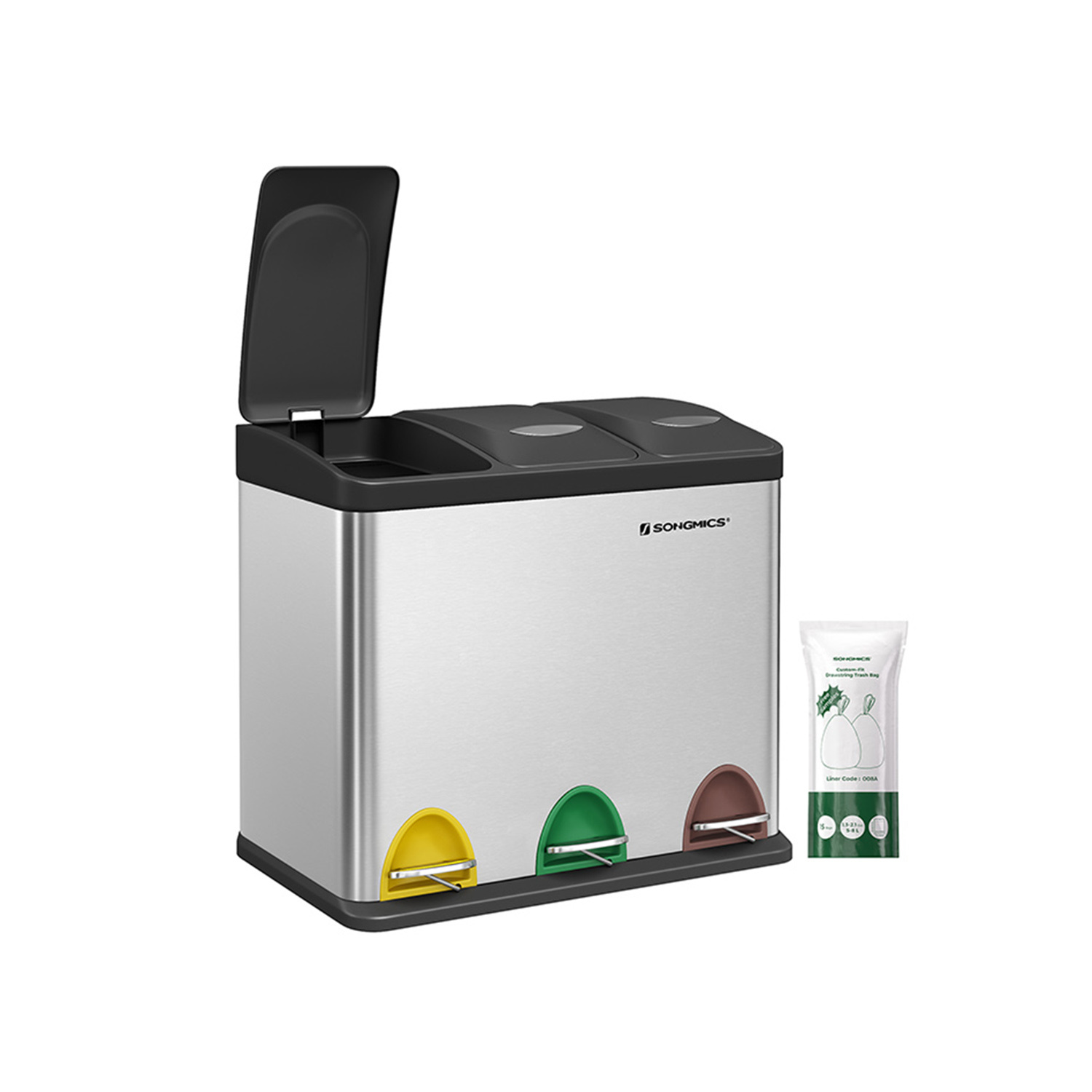 SONGMICS 3-in-1 Recycle Bin 24L - 41% Korting!