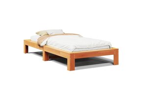 VidaXL Massief Grenenhouten Bedframe - Wasbruin 100x200cm - 59% Korting!