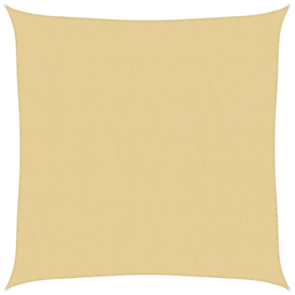 vidaXL Zonnezeil 3,6x3,6m Polyester Oxford Zandkleurig - 64% Korting