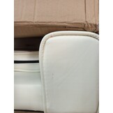 vidaXL Kinderbank 90x53x30 cm kunstleer crèmekleurig