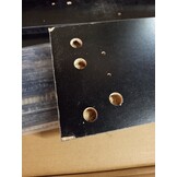 vidaXL Salontafel 100x50x45 cm bewerkt hout en metaal zwart