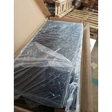 vidaXL Salontafel 100x50x45 cm bewerkt hout en metaal zwart