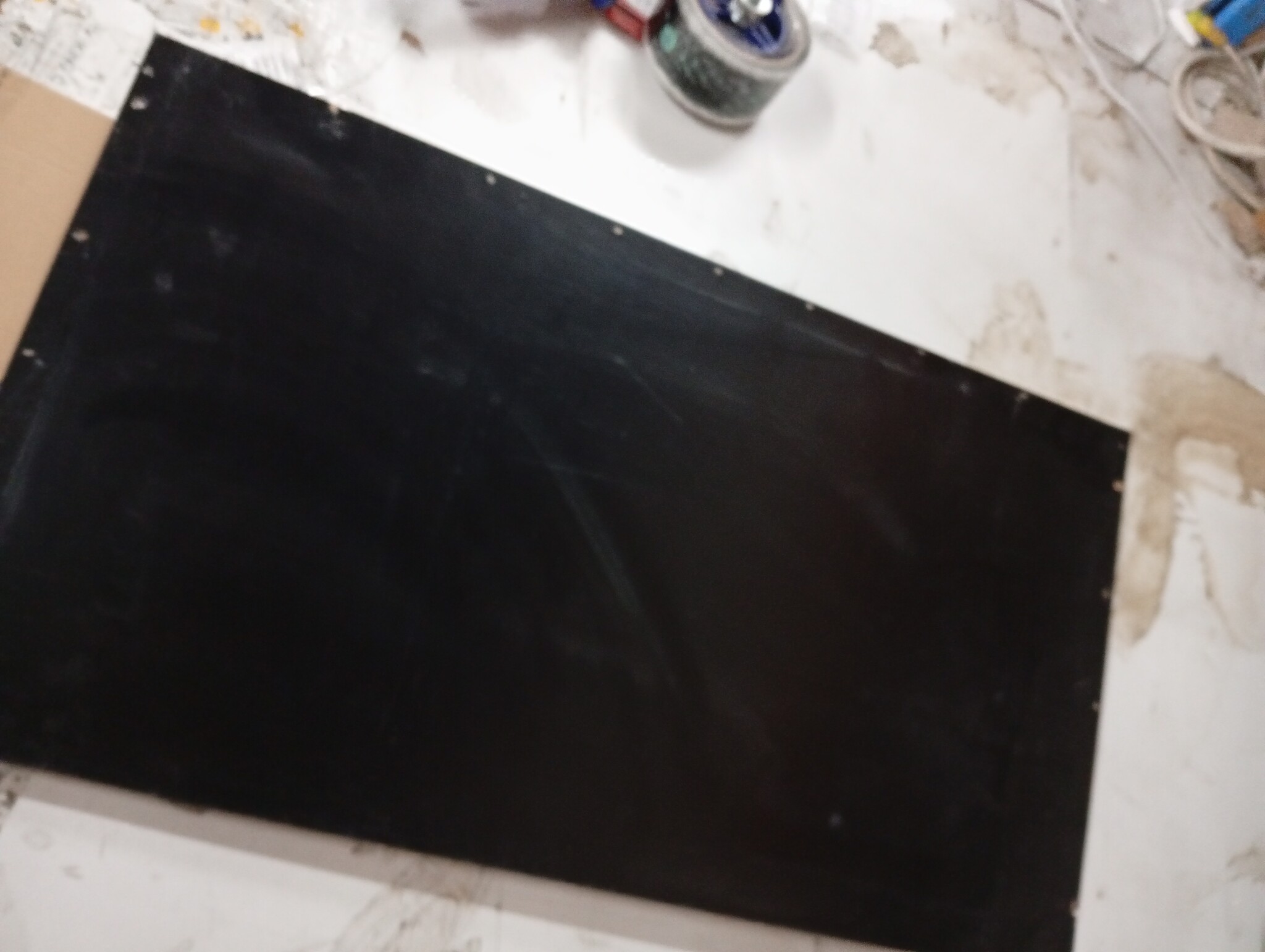 vidaXL Wastafelkast 60x38,5x48 cm bewerkt hout zwart