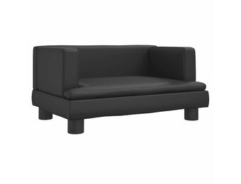 vidaXL Hondenmand 60x40x30 cm kunstleer zwart