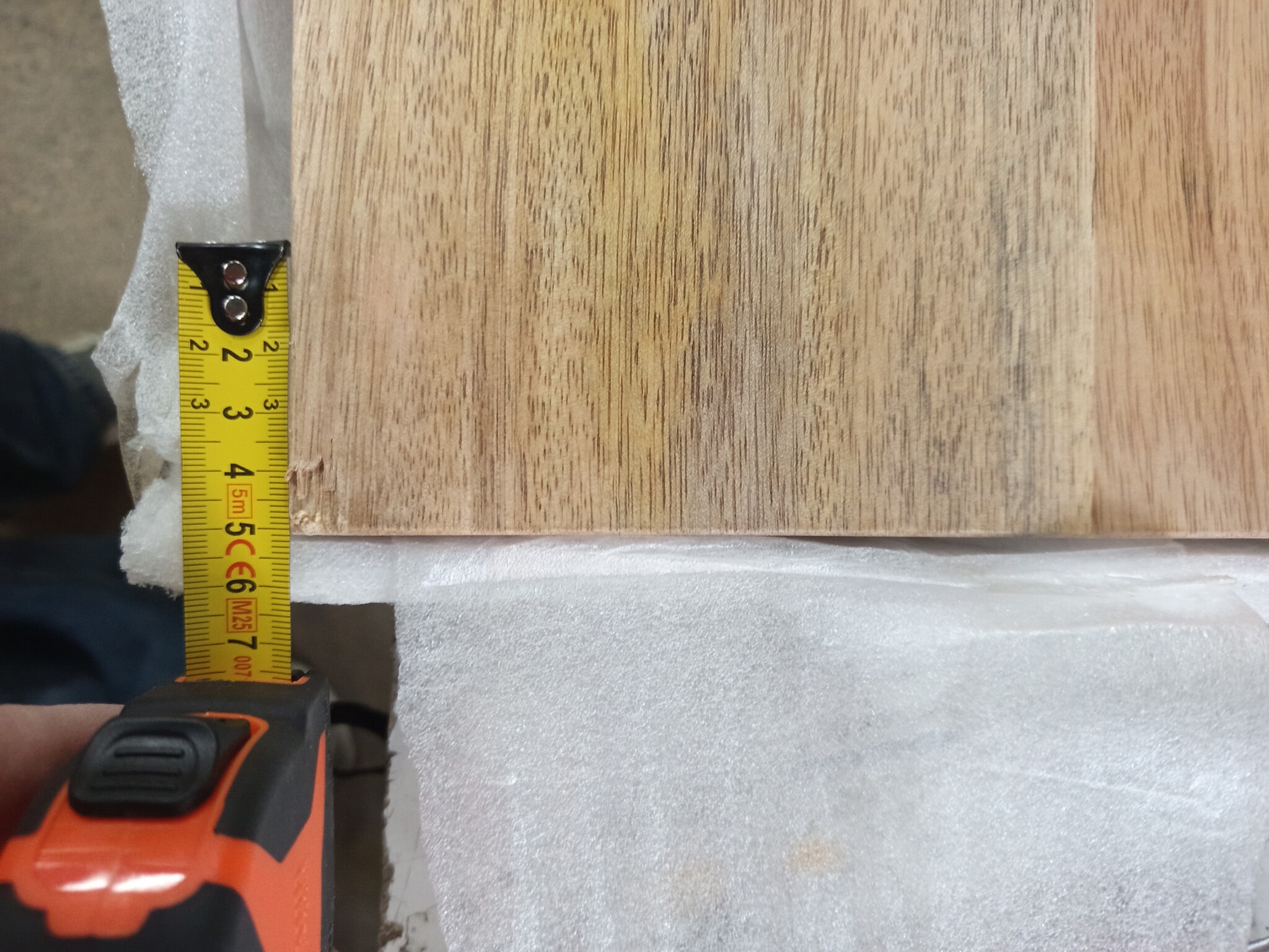 vidaXL Tafelblad met natuurlijke rand 160x40x2,5 cm massief mangohout