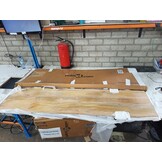 vidaXL Tafelblad met natuurlijke rand 160x40x2,5 cm massief mangohout