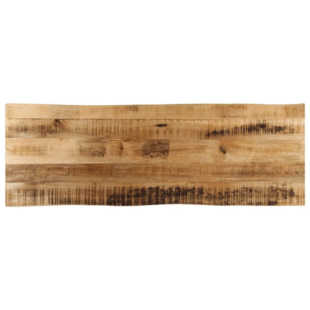 vidaXL Tafelblad met natuurlijke rand 120x40x3,8 cm massief mangohout
