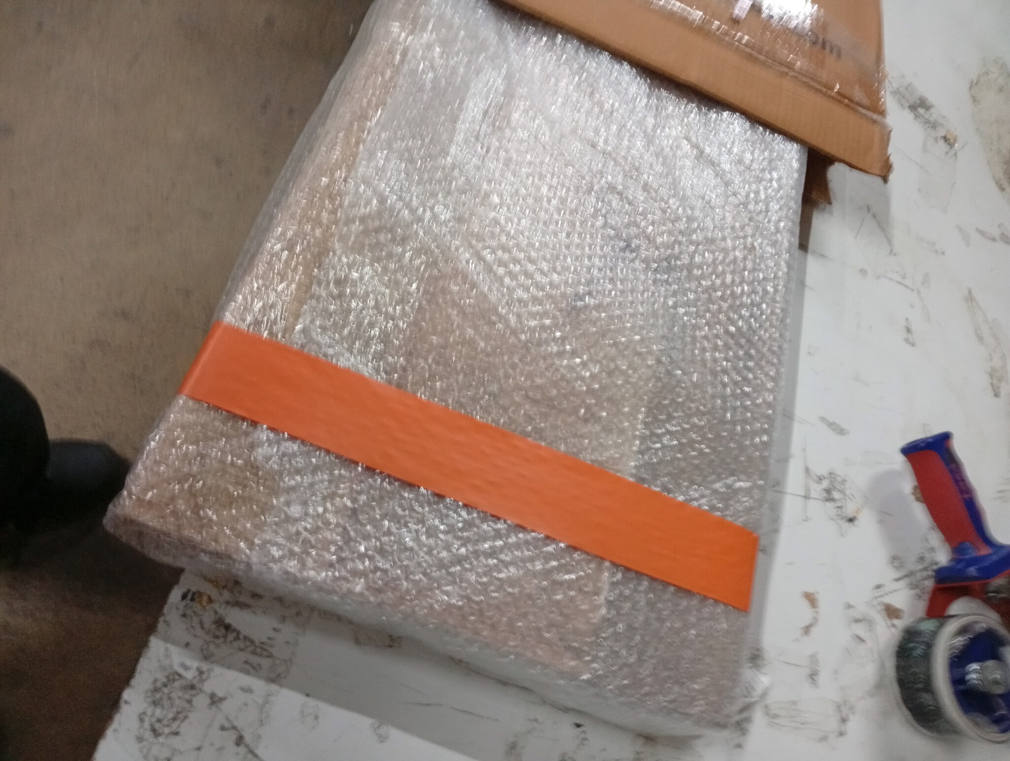 vidaXL Tafelblad met natuurlijke rand 120x40x3,8 cm massief mangohout