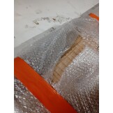 vidaXL Tafelblad met natuurlijke rand 120x40x3,8 cm massief mangohout