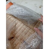 vidaXL Tafelblad met natuurlijke rand 120x40x3,8 cm massief mangohout