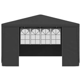 vidaXL Partytent met zijwanden professioneel 90 g/m² 4x4 m antraciet
