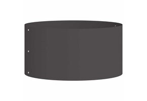 vidaXL Tuin Bloempot Zwart - Staal - 40x40x20cm - 35% Korting