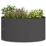 vidaXL Tuin Bloempot Zwart 40 x 40 x 20 cm Staal
