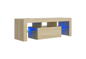 VidaXL TV-meubel met LED - 120cm Sonoma Eiken - 60% Korting!