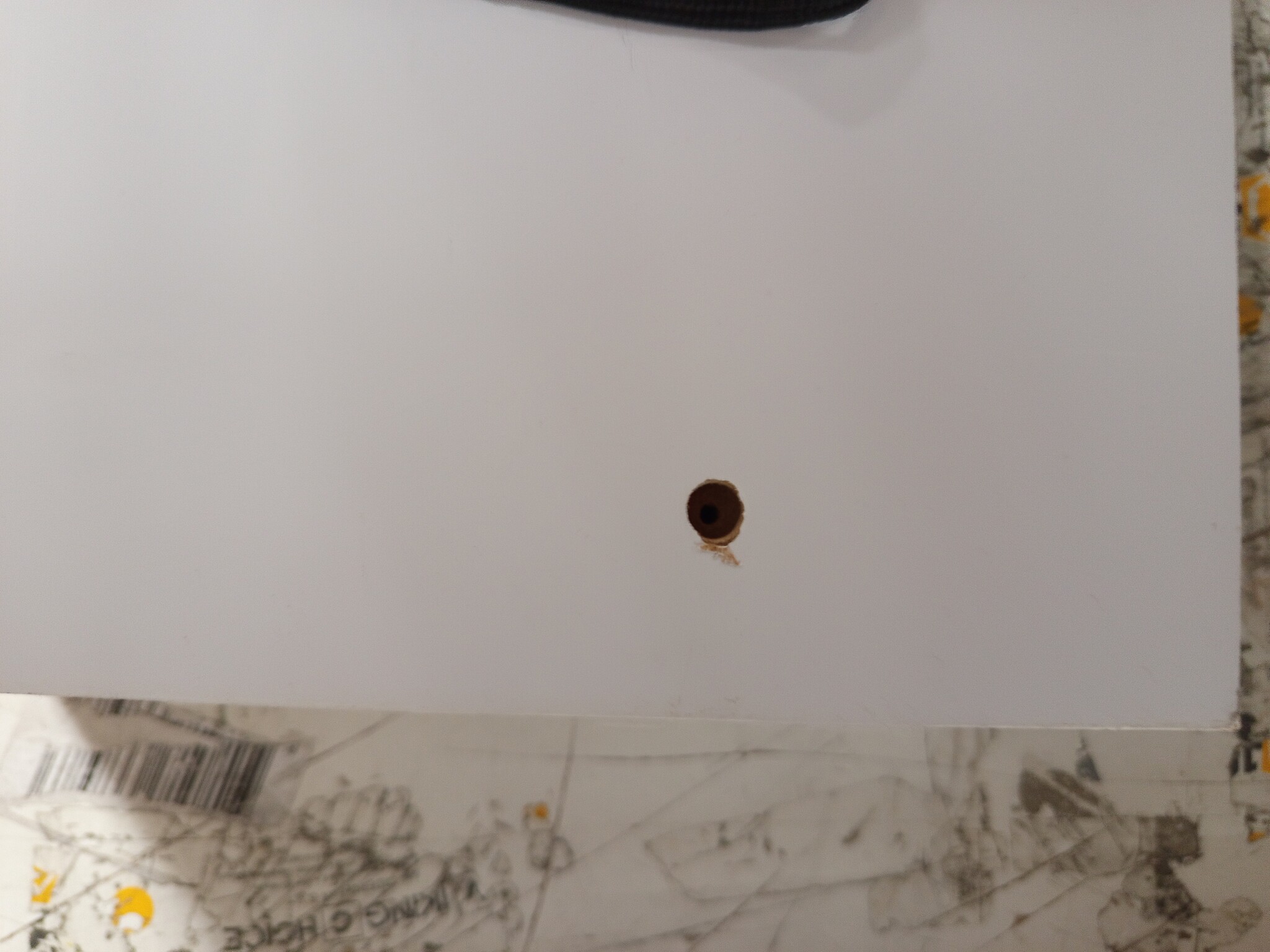 vidaXL Wandschap met lade 60x23,5x10 cm MDF wit