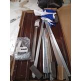 vidaXL Plantenbak verhoogd 320x80x45 cm gegalvaniseerd staal bruin