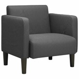 vidaXL Fauteuil met armleuningen 54 cm corduroy stof donkergrijs