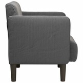 vidaXL Fauteuil met armleuningen 54 cm corduroy stof donkergrijs