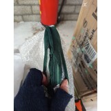 vidaXL Schommelstoel met voetenbank fluweel donkergroen