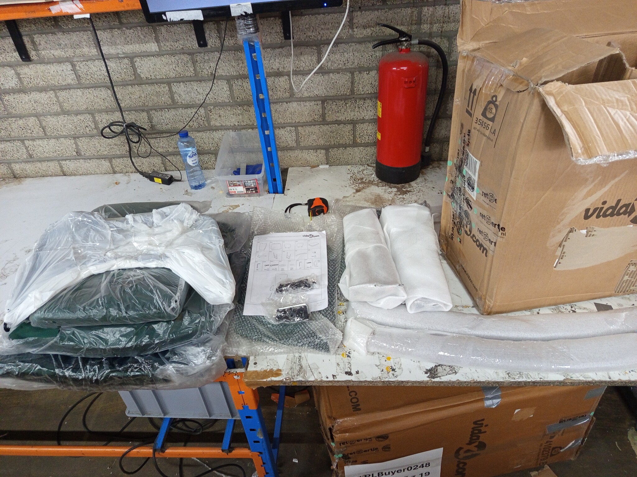 vidaXL Schommelstoel met voetenbank fluweel donkergroen