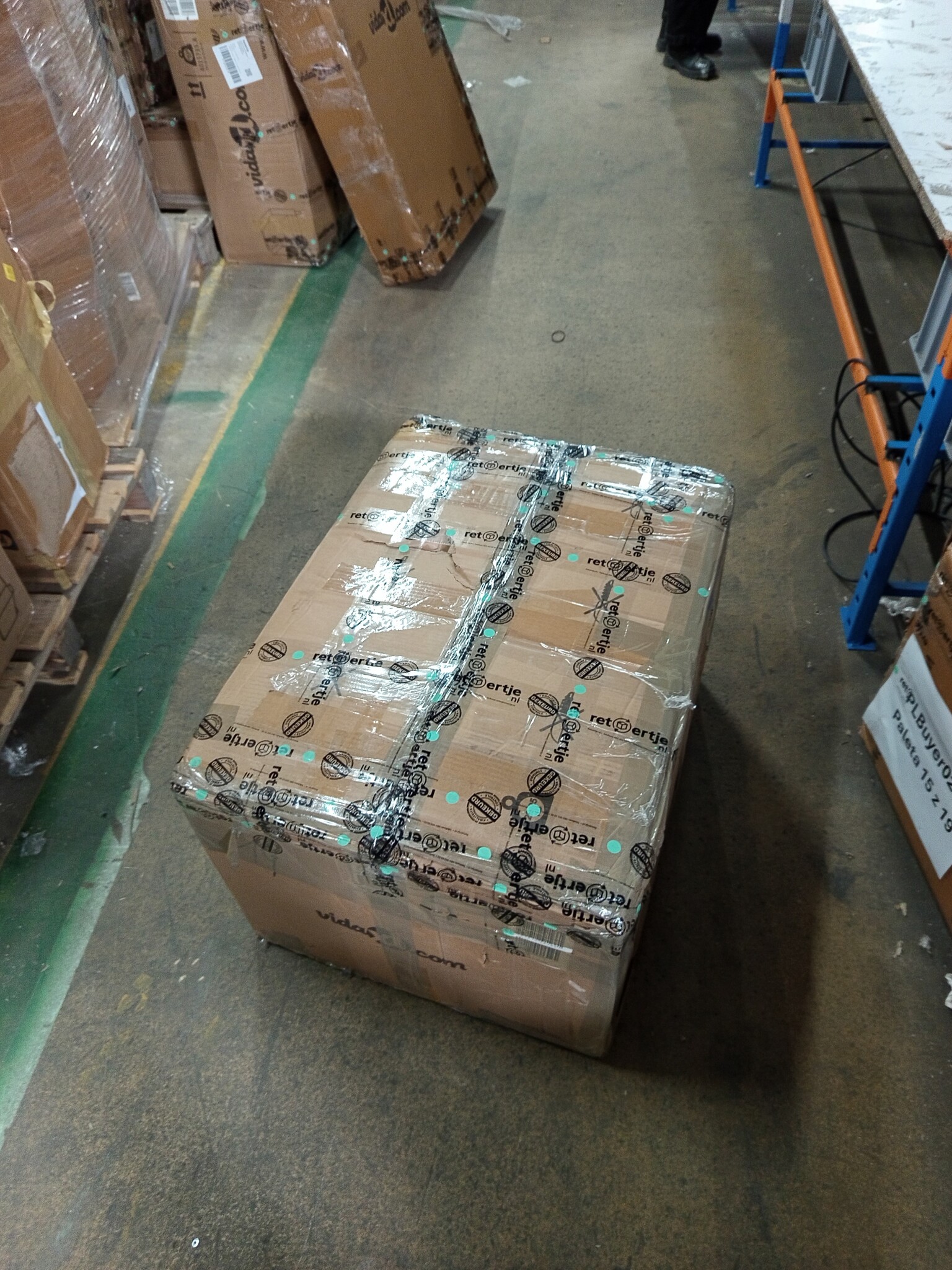 vidaXL Massagestoel verstelbaar kunstleer cappuccinokleurig