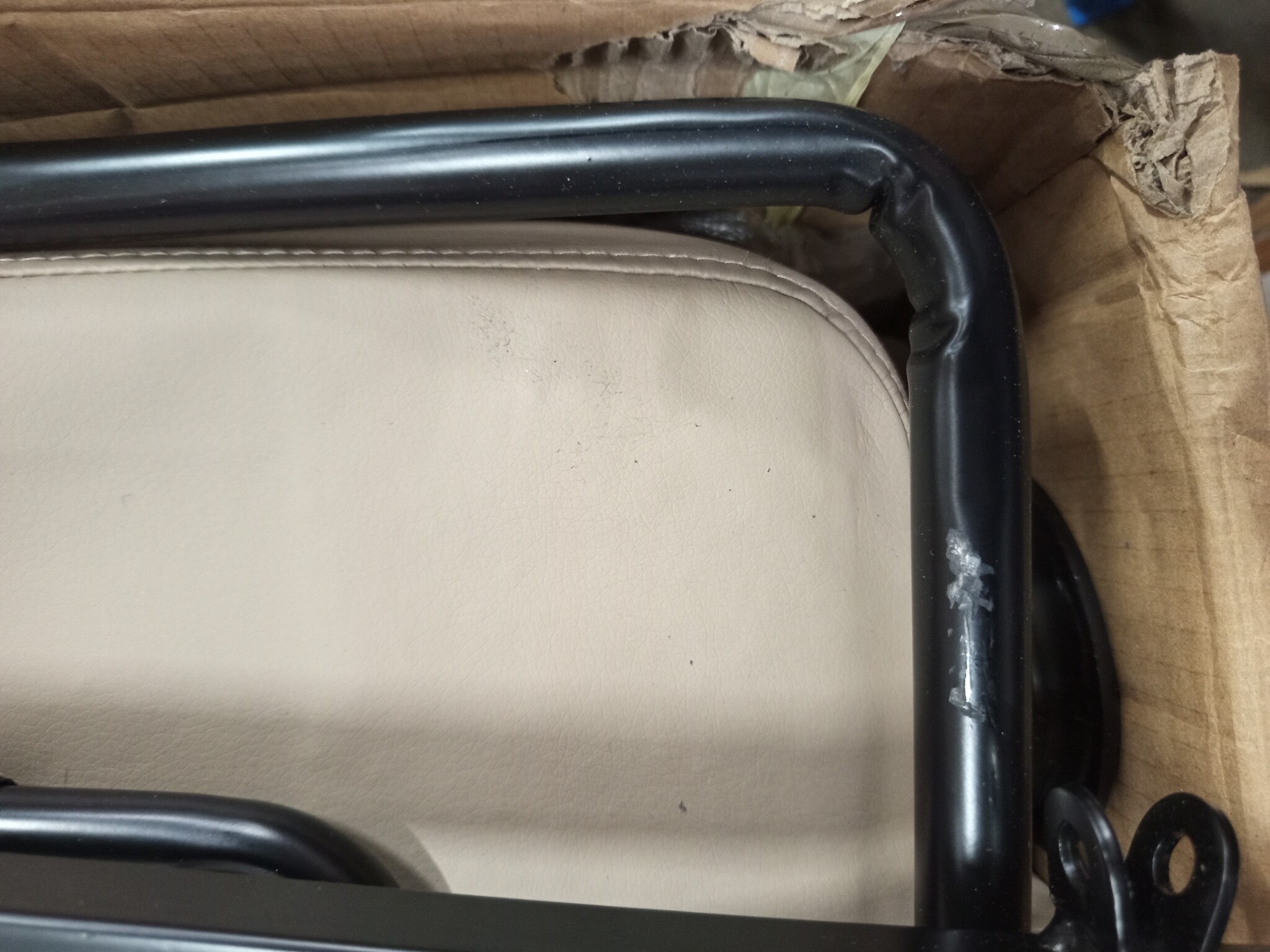 vidaXL Massagestoel verstelbaar kunstleer cappuccinokleurig