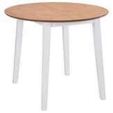 vidaXL Eettafel Rond Inklapbaar MDF Wit - 55% Korting!