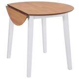 vidaXL Eettafel Rond Inklapbaar MDF Wit - 55% Korting!