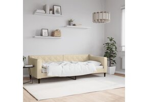 VidaXL Slaapbank Crèmekleurig - 80x200cm | 57% Korting!