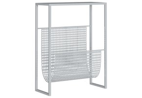 Tijdschriftenrek Staal Zilver 35x15x45cm - 79% Korting!