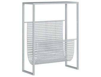 Tijdschriftenrek Staal Zilver 35x15x45cm - 79% Korting!